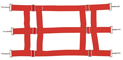 Southwestern Equine Premium Nylon Stall Guard for Horses (Red) - color: Red