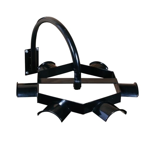 Carousel Tack Rack | Space-Saving, 6-Hook Rotary Design | Organized Horse Tack Selection | Strong Steel Construction | Best for Home Use