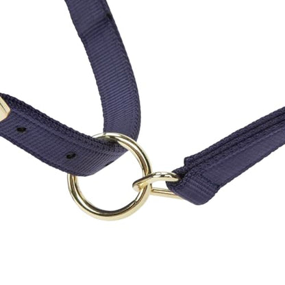 Shires ARMA Adjustable Nylon Halter - color: Navy, size: Pony
