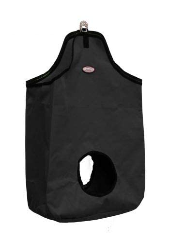 Showman Double Open Nylon Hay Bag - color: Black
