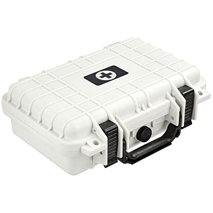 Eylar Medium 11.6 Inch Hard Protective Medical Case EMT First Responder and First Aid Service Storage Box, Waterproof, Dustproof, Shockproof (White) - color: White