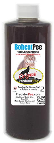 PredatorPee Real Bobcat Urine Natural Predator Scent Outdoor Garden - size: 12 oz