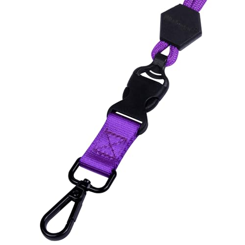 Wisdompro 23 inch Round Cord Lanyard with Safety Breakaway Buckle - color: Purple