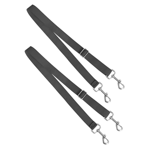 Harrison Howard Fully Elastic Horse Blanket Leg Straps Replacement, Adjustable Stretch Leg Straps for Horse Rugs, Secure Fit for Turnout, Stable & Transport (1 Pair) Royal Black Large - size: L