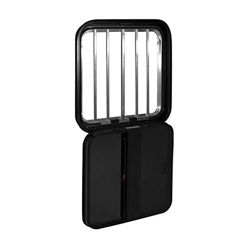 RecPro Horse Trailer Drop Down Feeder Windows | Radius Rounded Corner Design | Trim KIT NOT Included (2 Pack, 20" x 20")