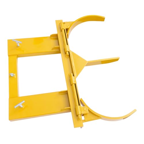 Forklift Double Drum Grabber, 2000 lbs Capacity Dual Drum Handler for 55 Gallon Steel & Plastic Barrels - color: Double Drum Grab