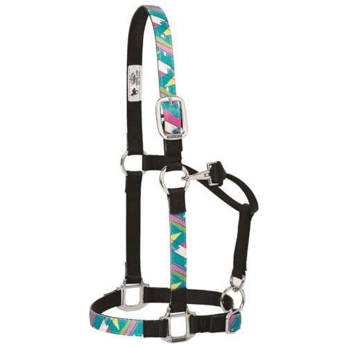 Weaver Leather Adjustable Patterned Nylon Horse Halter, Trekking West, Large