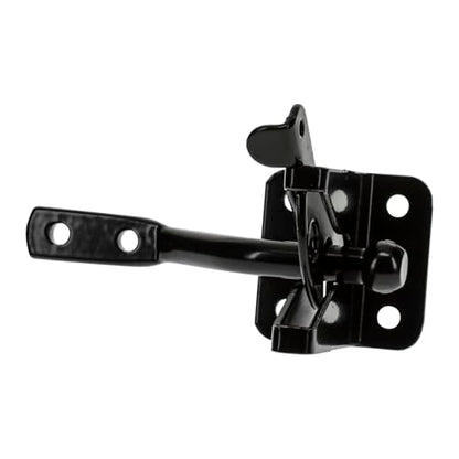 National Hardware Automatic Gate Latch, 4 in Strike, Steel, Black - size: 1 Count (Pack of 1)