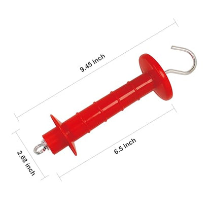 Insulated Fence Plastic Gate Handle, 5PCS Handle Heavy Duty Electric Fence Gate Handle, Red - color: Red, size: PK5