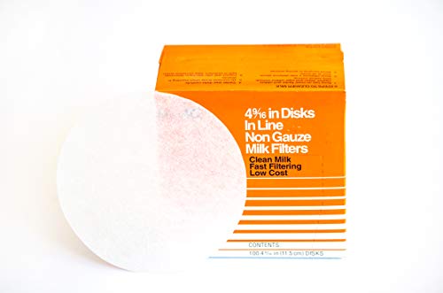 Kenag Milk Filter Disks 4-9/16" (100 disks) (1 pack) - size: 1 pack