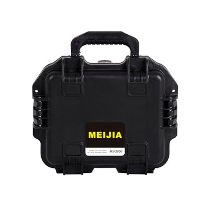 MEIJIA Premium Waterproof Hard Compact Camera Case with customizable fit foam,Full Protection with Light&Convenient Design,11.8"x9.82"x4.7",Elegant Black - size: 11.8"x9.82"x4.7"