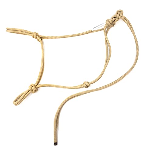 Soft 2 Knot Horse Halter - color: Beige, size: Mule