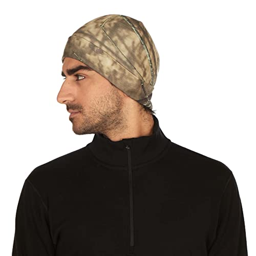 100% Merino Wool Cuff Beanie - Mens & Womens Warm Winter Hat - Watch Cap - Toque - Novelty Beanie - One Size Fits Most - color: Mossy Oak