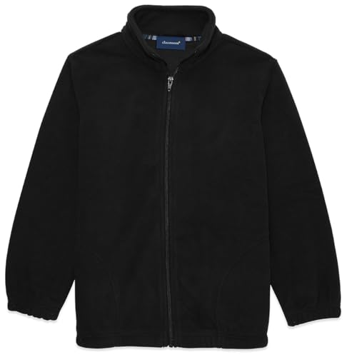 Classroom School Uniforms Youth Unisex Polar Fleece Jacket | 100% Polyester, No Pill Polar Fleece, Zip Front Styling, Soft Warmth, Elastic Cuffs and Waistband, Machine Wash - color: Black, size: Small