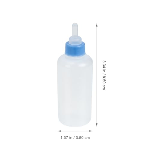 UPKOCH Cat Feeding Bottles 3 Pack Pet Milk Bottles for Kittens and Puppies Lightweight Portable Nursing Supplies for Newborn Animals 3.34 X 1.37 X 1.37 in