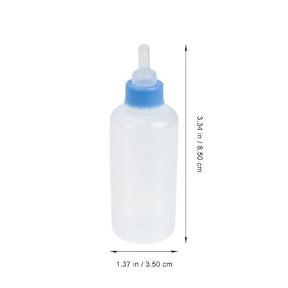 UPKOCH Cat Feeding Bottles 3 Pack Pet Milk Bottles for Kittens and Puppies Lightweight Portable Nursing Supplies for Newborn Animals 3.34 X 1.37 X 1.37 in