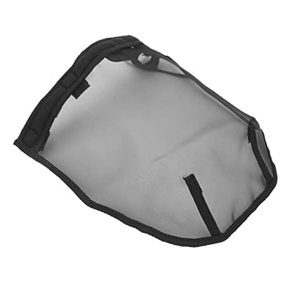 Horse Nose Mask, Breathable Fine Mesh Fly Mask for Horses with Allergies L Size Black Plastic Nose Cover for Protection Against Dust Pollen