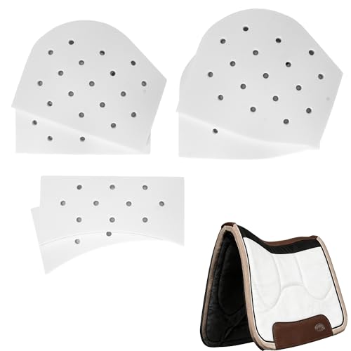 6-Pack Shock Absorbing Saddle Pad Shims for Horseback Riding Equestrian Performance Cushioning Support and Saddle Fit Comfort Adjustment,EVA Half Pad Shims for Wool Blend Felt Saddle Pad