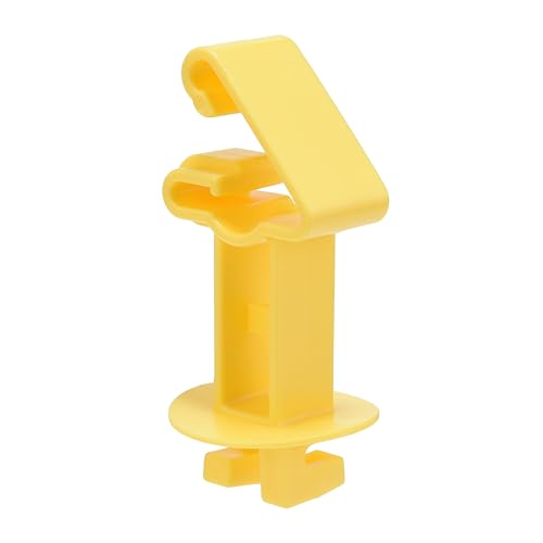 T-Post Insulators for Electric Farm Fence Wire, Yellow, 50 | Snug Extra Length T-Post Holding Insulator for Electric Fence Wire - color: yellow, size: 50