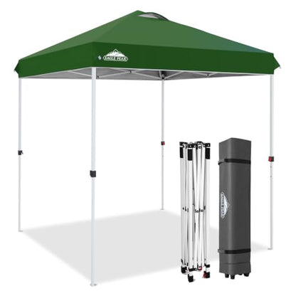 EAGLE PEAK 6.6x6.6 Pop Up Canopy Tent Easy Up Canopy Outdoor, Green - color: Green, size: 6.6x6.6