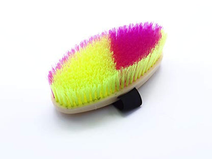 All Purpose Horse Grooming Body Brush - 2 Pack / 12 Pack - color: Green,Yellow