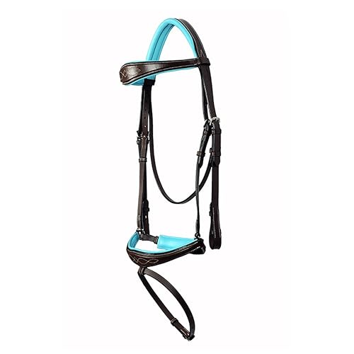 SIE Westwood Anatomical Dressage Bridle with Reins Brown Bridles - size: Pony Black