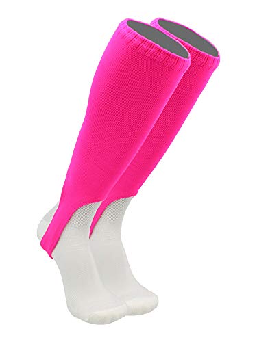 TCK Solid Color 7 Inch Baseball Softball Stirrups - color: Hot Pink, size: Small