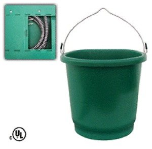 Farm Innovators FB-80 3 Gallon Heated Flat Back Buckets - Quantity 66