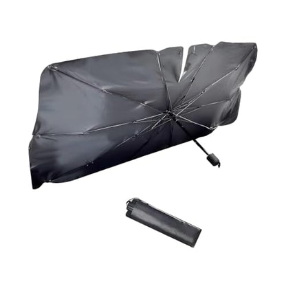 1 PC Car Sunshade Umbrella, Windshield Sun Shade with UV Block, Foldable Reflective Sunscreen Front Window Cover, Universal for Most Cars, Trucks, SUVs (55"x 31" Sliver #A) - color: Silver #A