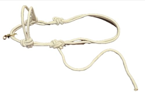 Handmade Nylon Halter, Professional Rope Headstall with Steel Swivel Ring, Suitable for Horses, Donkeys, and Cattle, Ideal for Farm or Stable Owners.