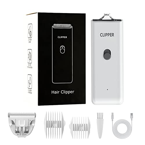 Dog Cat Home Hair Waterproof Clipper Portable Pet Shaver - color: White+narrow Blade