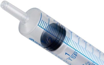 200 Pack, ONE-CARE 10ml Oral Syringe with Cap - Sterile, Individually Wrapped - (100 Syringes 10ml), Slip Tip, Uses include oral administration of medicine for infants, adults and animals - size: 10 ml Blue Scale (Pack of 2)