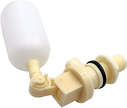Float Valve 1/2" Shut Off Plastic Water Float Valve, Water Float Valve with Adjustable Arm Stable Water Float Ball Valve for Horse Cattle Goat Sheep Pig Dog Farm Supplies 2 Pack