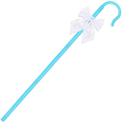 Shepherd Staff and Bow Tie Hook Canes with Bowtie for Women Halloween Party Cosplay - style: Style 3