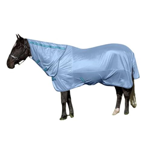 TuffRider Comfy Mesh Combo Neck Fly Sheet 72 Blue - color: Blue, size: 72 in