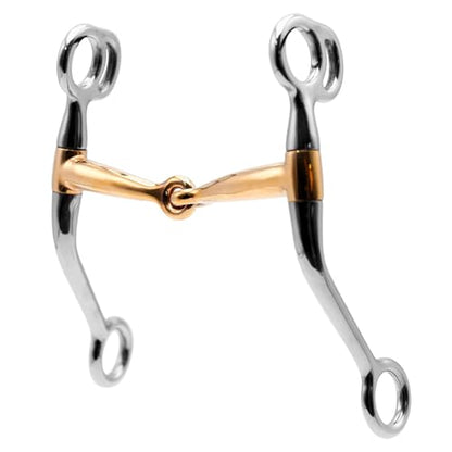Jeffers Equine Horse Bits, Durable Training Horse Tack, Western Riding Equipment, Equestrian Accessories - style: Copper Snaffle Mouth Training Bits
