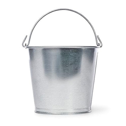 2 Quart Galvanized Steel Pail, Metal Bucket - color: 2 Quart Steel Pail