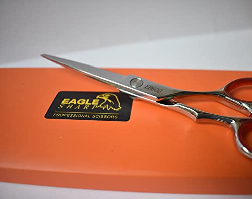 Professional 6.0-inch Shears Cutting &Thinning Scissors Kit Convex Edge Hairdressing Scissors Set 440C Steel Stainless Japanese Process with Free Fine Orange Leather Case - style: 6 Inch Cuting & Thinning