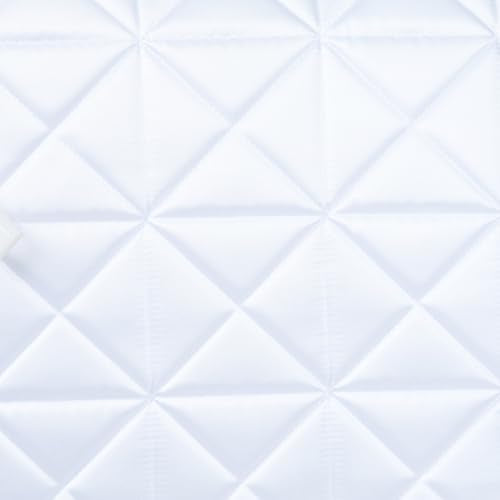 WeatherBeeta Satin Luxe Air-Tec Euro Jump Shaped Saddle Pad - color: White