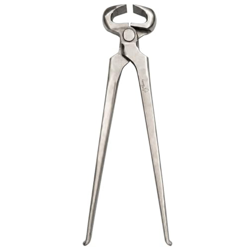 14-Inch Spring Loaded Hoof Nipper – Premium Vanadium Steel Farrier Tool with Dull Finish, Heavy-Duty Horse Hoof Trimming Nippers for Farriers, Blacksmiths, Equine Hoof Care, Horse Shoeing - size: 14 inch