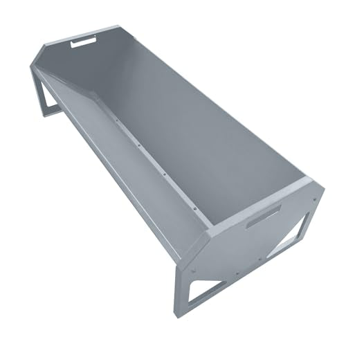 Garvee Livestock Feeder, 45.13" Hay Feeder for 10 Sheep Once - color: Silver