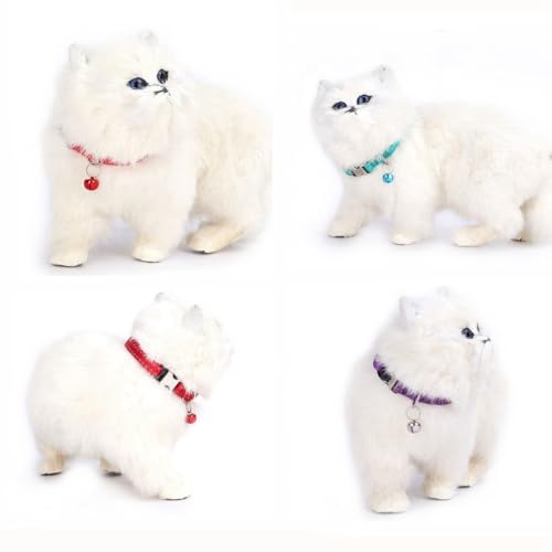 Red XS Dog Collar with Bell Puppy Collars with Bells Cat Small Bell Collar - color: Red