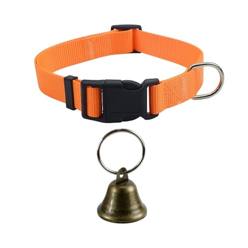 Collar for Goat Adjustable Sheep Positioning | Farm Animal Collar for Animal Lovers Breeders Farmers Ranchers Shepherd Ranch Farm Barn Backyard Open Range - color: Orange