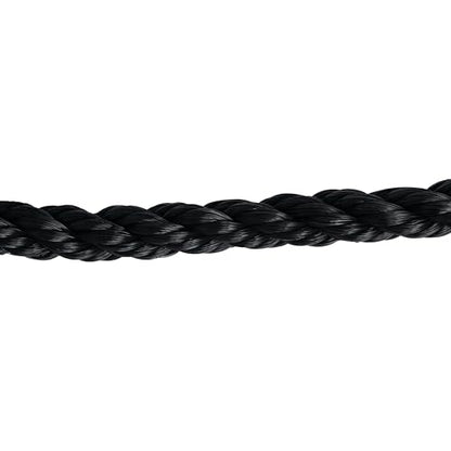 Weaver Livestock Adjustable Poly Neck Rope Cattle Halter, Modern Style Tying Cow Calf Halter, Livestock Handling Equipment for Showing, Black - color: Black