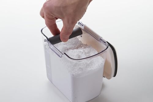 ProKeeper 1 Quart Airtight Powdered Sugar Storage Container – Grey, BPA-Free Plastic - color: Grey, size: 1 Piece