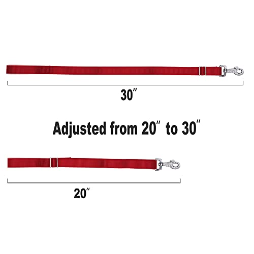 Rosemarie Horse Bucket Strap Hangers,Horse Suppliers Adjustable Nylon Straps up to 700 lbs for Hay Nets, Water Buckets,Hanging-Pratical and Easy Use(4 Pack) (Red) - color: Red