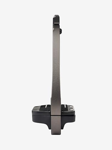LeMieux Vector Control Stirrup - New Generation - Spring Loaded Hinged Arm - Cross Track Grip Surface - color: Carbon