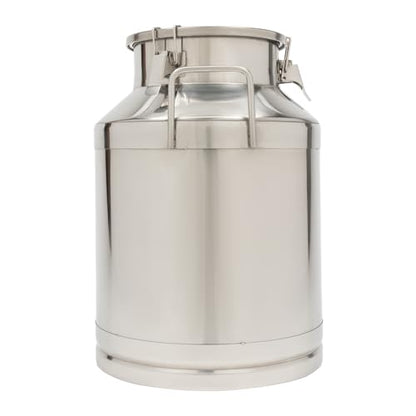 DYNAMI 13.2Gal Stainless Steel Milk Bucket With Sealing Lid and Carry Handle,0.04inch Thickened Stainless Steel Milk Can Large Liquid Container Storage,for Wine, Oil Storage Transport (50L/13.2Gal) - size: 50L/13.2Gal