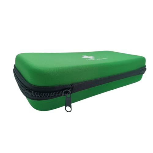 First Aid Hard Case Empty, Green BB EVA Medical Bag for Home, Health, Camping, Outdoors (10.4x4.7x2.4 inches) - color: Green BB