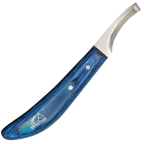 Equine Care Left-Handed Farrier Double Edge Hoof Knife, Horses, Livestock